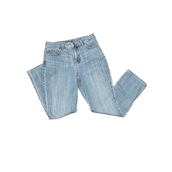 Lee Womens High Rise Relaxed Straight Leg Mom Instantly Slims Jeans Size 8 Short - Picture 5 of 9